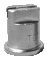 High pressure flat spray tip