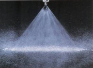 Water clearance nozzle spray